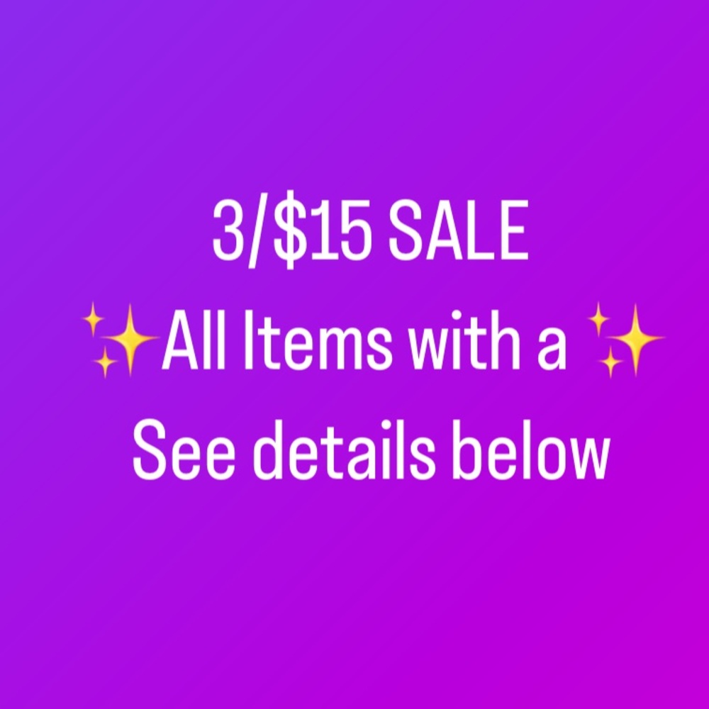 ✨Sale! See details below.✨